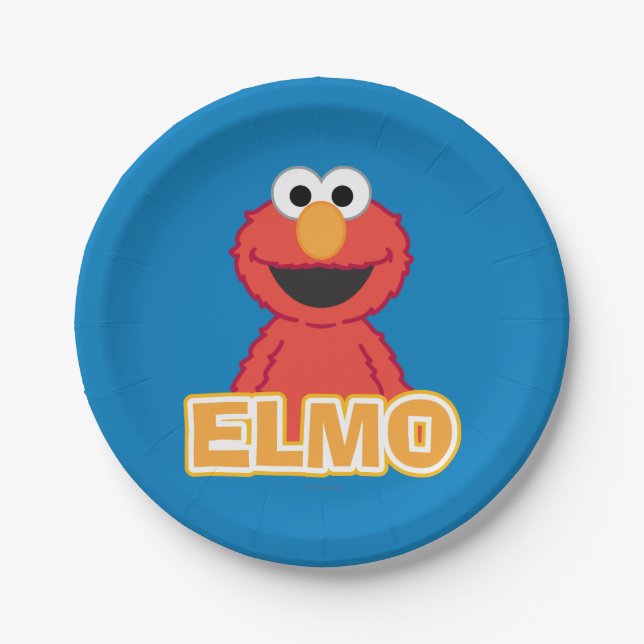 Elmo Classic Style Paper Plate (Front)