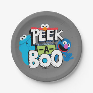 Elmo, Cookie & Grover   Peek-a-Boo Paper Plate