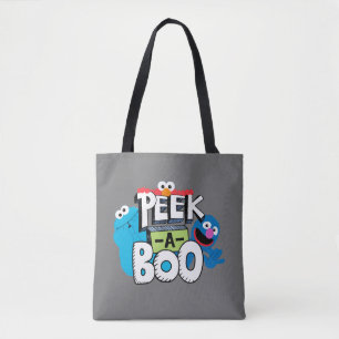 Elmo, Cookie & Grover   Peek-a-Boo Tote Bag