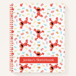 Elmo Crayon Pattern Drawing Notebook