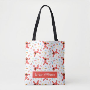 Elmo Crayon Pattern Tote Bag