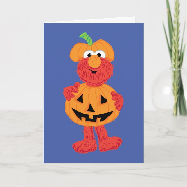 Elmo | Cute as a Pumpkin Card (Front)