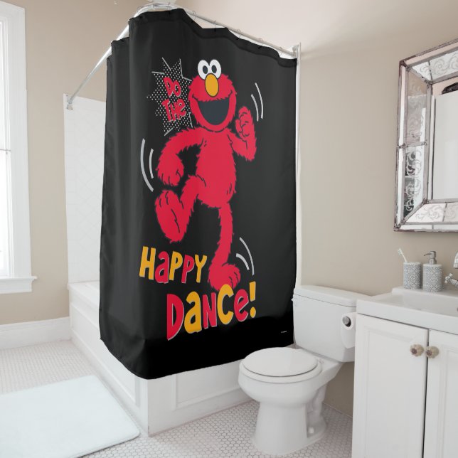 Elmo | Do the Happy Dance Shower Curtain (In Situ)