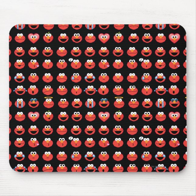 Elmo Emoji Pattern Mouse Pad (Front)