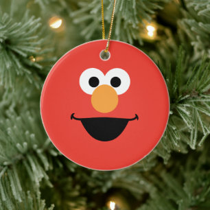 Elmo Face Art Ceramic Tree Decoration