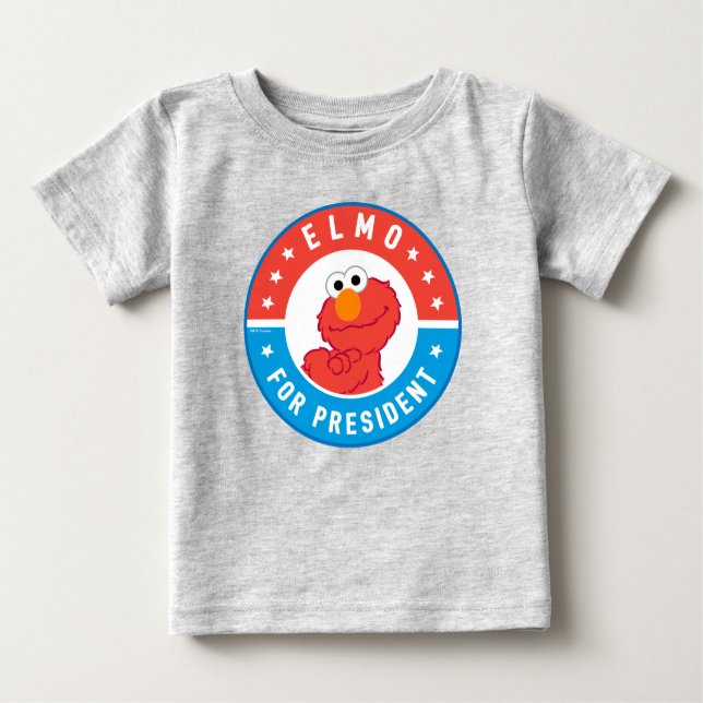 Elmo for President Badge Baby T-Shirt (Front)