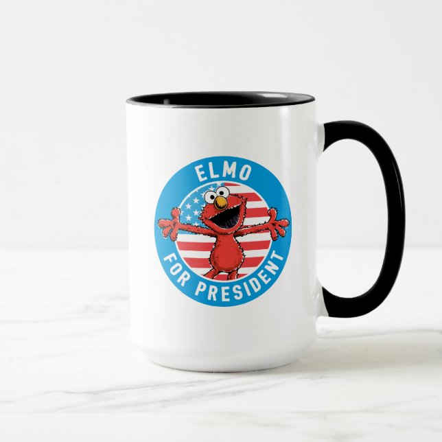 Elmo for President - Flag Mug (Right)