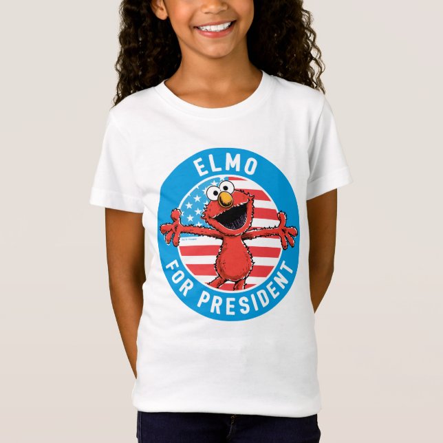 Elmo for President - Flag T-Shirt (Front)