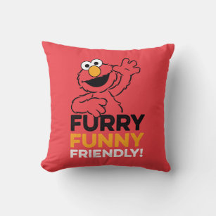 Elmo   Furry Funny Friendly Cushion