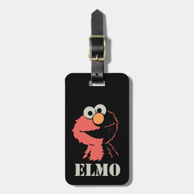 Elmo Half Luggage Tag (Front Vertical)