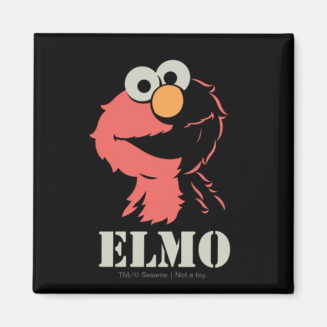 Elmo Half Magnet (Front)
