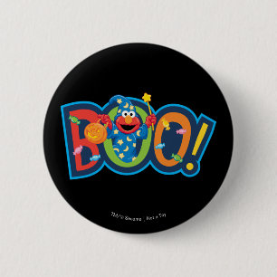 Elmo Halloween Boo! 6 Cm Round Badge