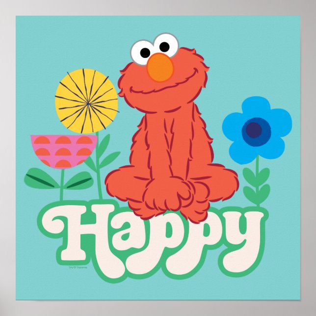 Elmo Happy! Poster (Front)