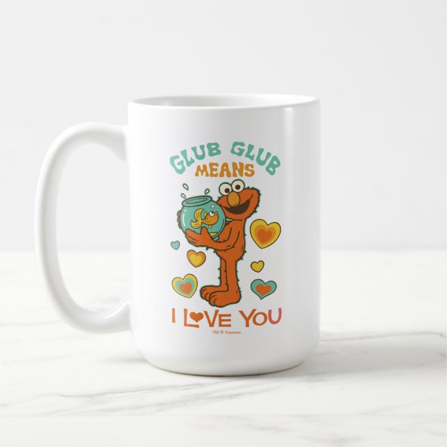Elmo Holding his Pet Goldfish Coffee Mug (Left)