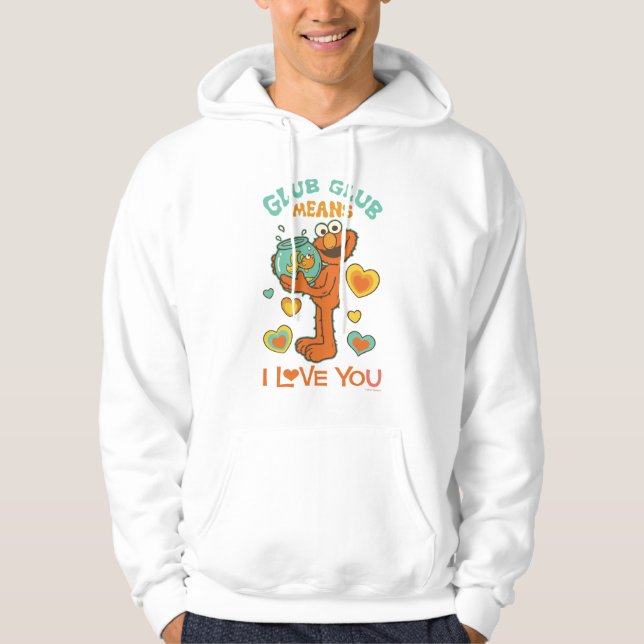 Elmo Holding his Pet Goldfish Hoodie (Front)