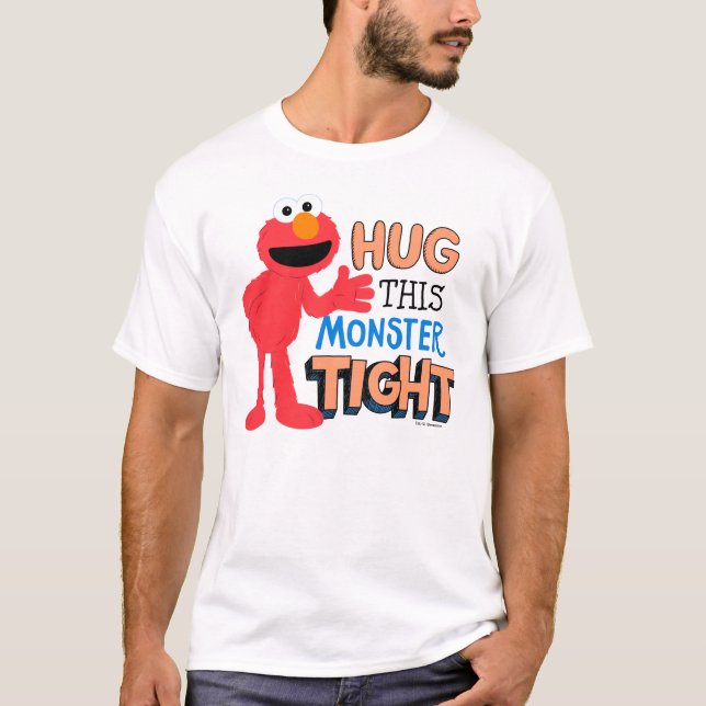 Elmo | Hug this Monster Tight T-Shirt (Front)