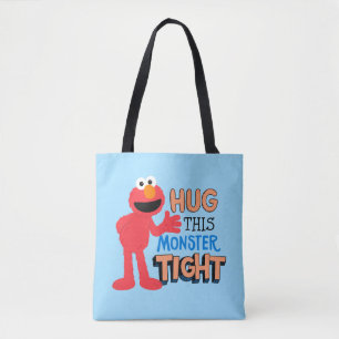 Elmo   Hug this Monster Tight Tote Bag
