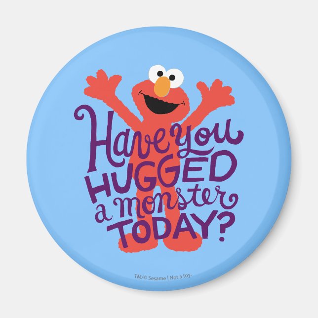 Elmo Hugging Magnet (Front)