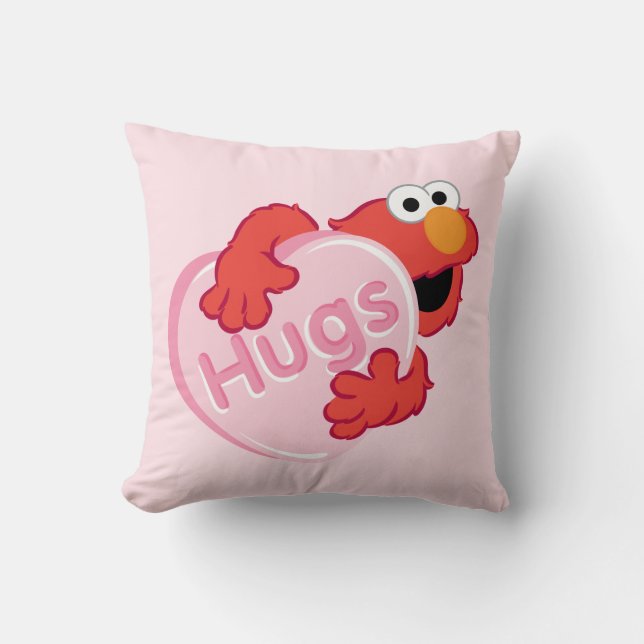 Elmo "Hugs" Valentine Heart Candy Cushion (Front)