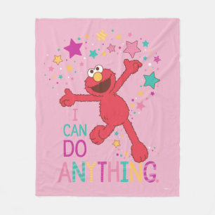 Elmo   I Can Do Anything Fleece Blanket