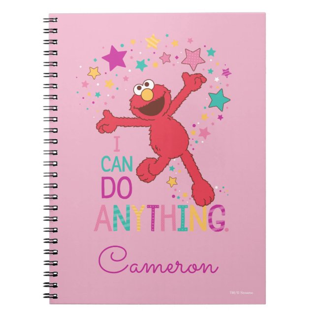 Elmo | I Can Do Anything Spiral Notebook (Front)