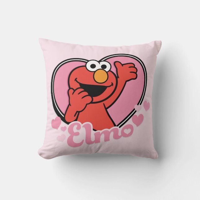Elmo in Heart Valentine Cushion (Front)