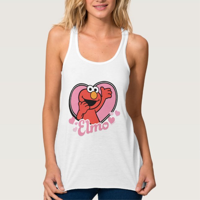 Elmo in Heart Valentine Singlet (Front)