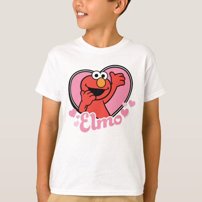 Elmo in Heart Valentine T-Shirt (Front)