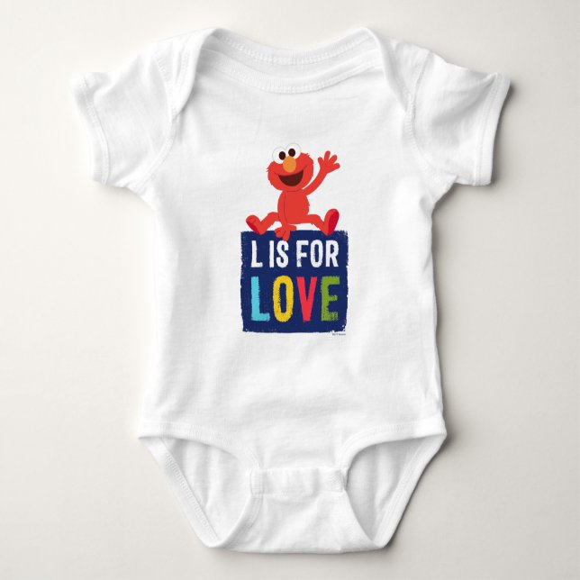 Elmo | L is for Love Baby Bodysuit (Front)