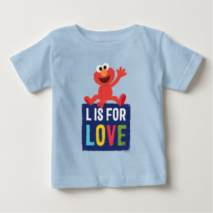 Elmo L is for Love Baby T-Shirt