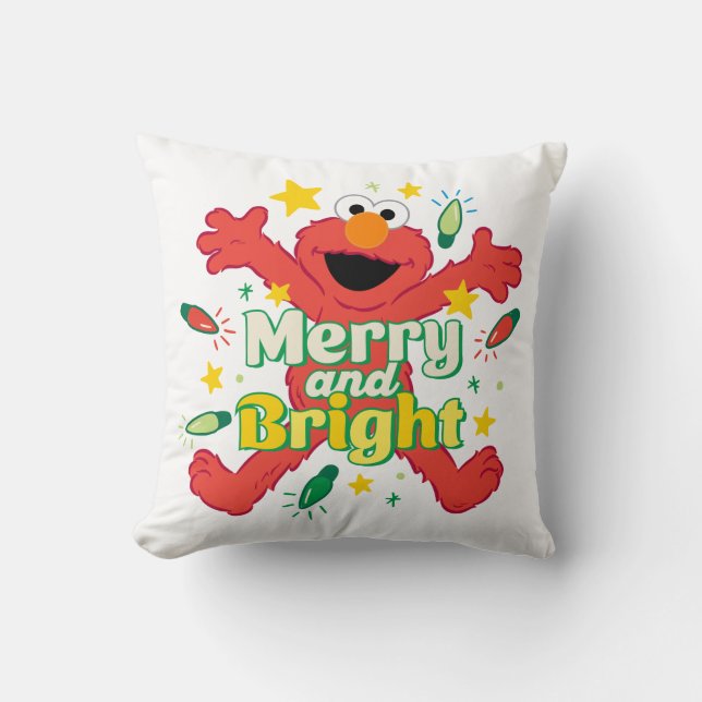 Elmo | Merry and Bright Cushion (Front)