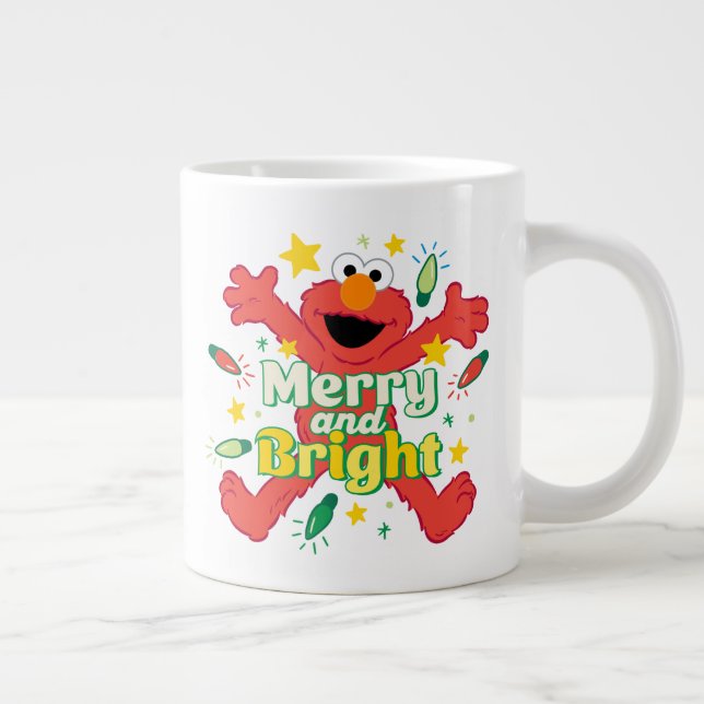 Elmo | Merry and Bright Large Coffee Mug (Right)
