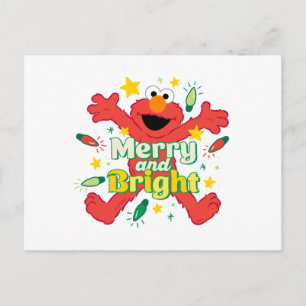 Elmo   Merry and Bright Postcard