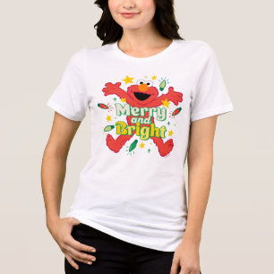 Elmo Merry and Bright Tri-Blend Shirt