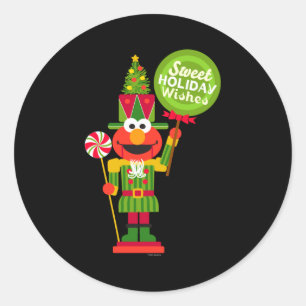 Elmo Nutcracker Classic Round Sticker