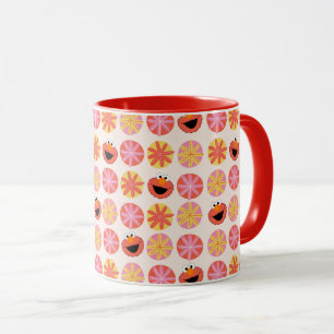 Elmo Pom-Pom Pattern Mug