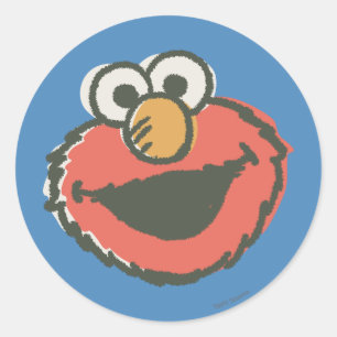 Elmo Retro Classic Round Sticker