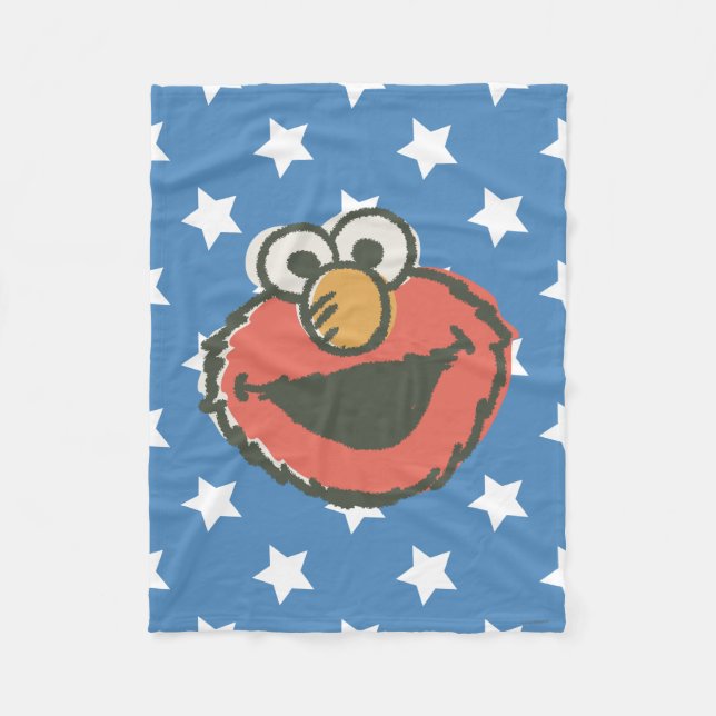 Elmo Retro Fleece Blanket (Front)