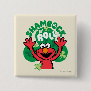 Elmo   Shamrock 'N' Roll 15 Cm Square Badge