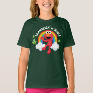 Elmo   Shamrock 'n' Roll Rainbow T-Shirt