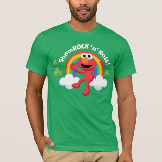 Elmo | Shamrock 'n' Roll Rainbow T-Shirt (Front)