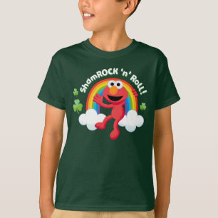 Elmo   Shamrock 'n' Roll Rainbow T-Shirt
