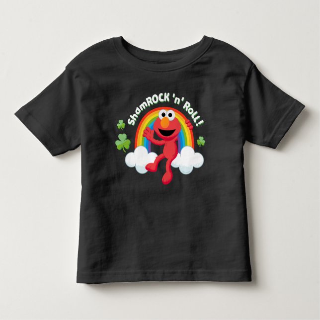 Elmo | Shamrock 'n' Roll Rainbow Toddler T-Shirt (Front)