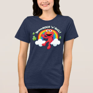 Elmo Shamrock 'n' Roll Rainbow Tri-Blend Shirt