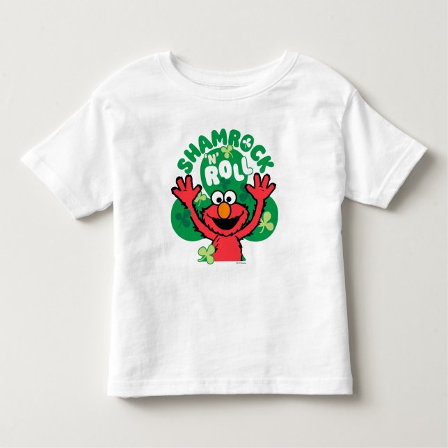 Elmo | Shamrock 'N' Roll Toddler T-Shirt (Front)