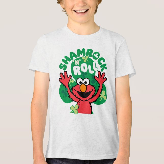 Elmo | Shamrock 'N' Roll Tri-Blend Shirt (Front)