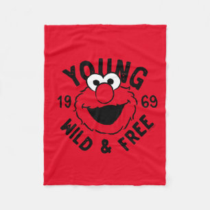 Elmo Skate Logo - Young, Wild & Free 1969 Fleece Blanket