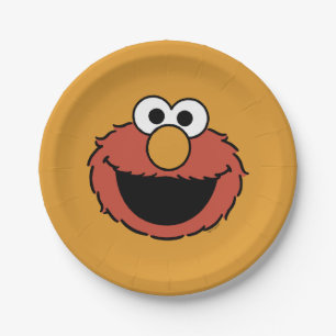 Elmo Smiling Face Paper Plate