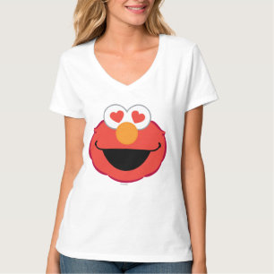 Elmo Smiling Face with Heart-Shaped Eyes T-Shirt