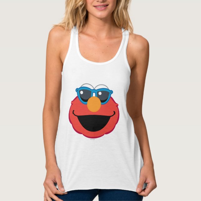 Elmo  Smiling Face with Sunglasses Singlet (Front)